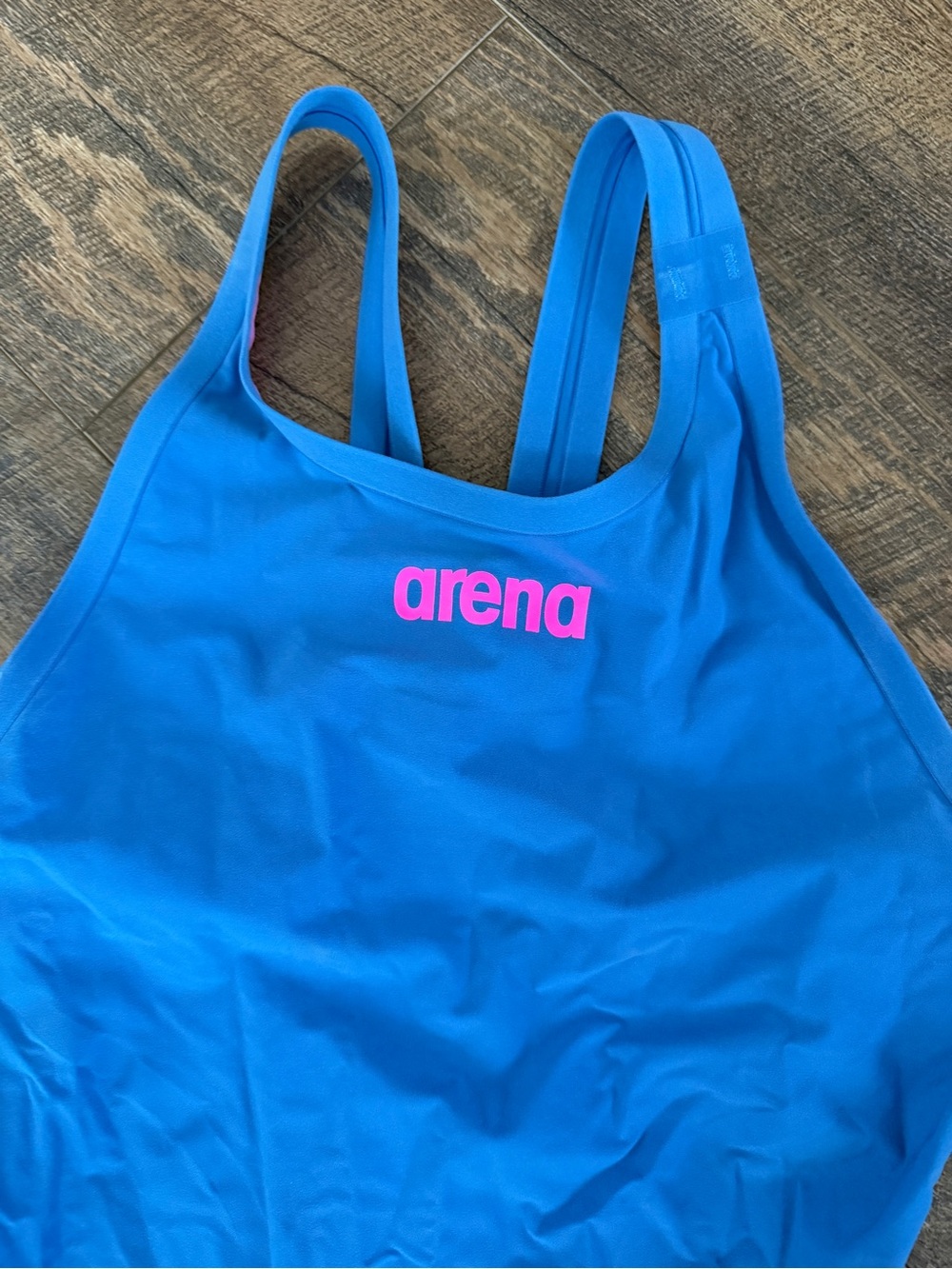 Arena Bright Blue and Hot Pink Athletic Swimwear Tech suit - Picture 2 of 6
